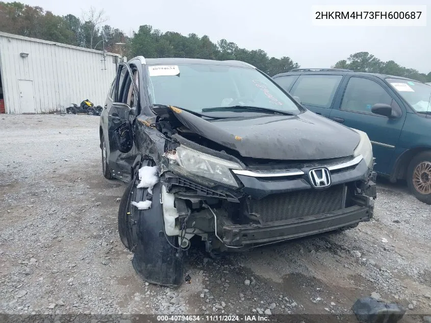 2015 Honda Cr-V Exl VIN: 2HKRM4H73FH600687 Lot: 40794634