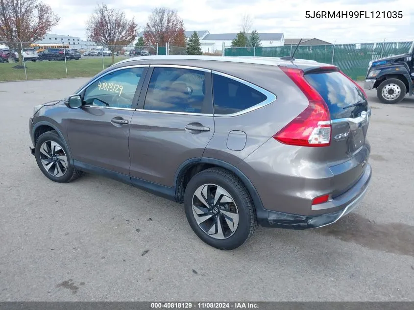 2015 Honda Cr-V Touring VIN: 5J6RM4H99FL121035 Lot: 40818129