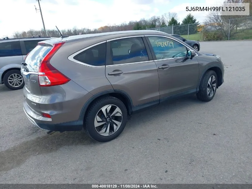 2015 Honda Cr-V Touring VIN: 5J6RM4H99FL121035 Lot: 40818129