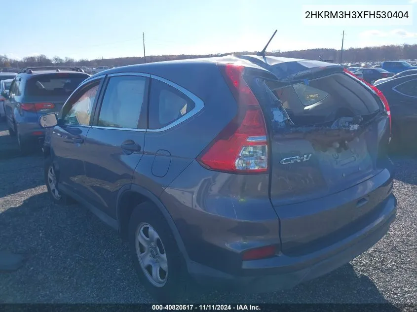 2015 Honda Cr-V Lx VIN: 2HKRM3H3XFH530404 Lot: 40820517