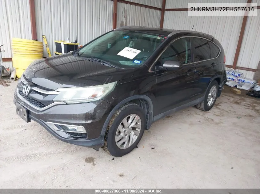 2015 Honda Cr-V Ex-L VIN: 2HKRM3H72FH557616 Lot: 40827368