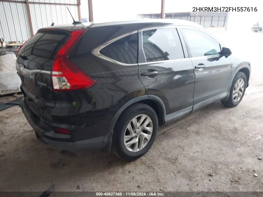 2015 Honda Cr-V Ex-L VIN: 2HKRM3H72FH557616 Lot: 40827368