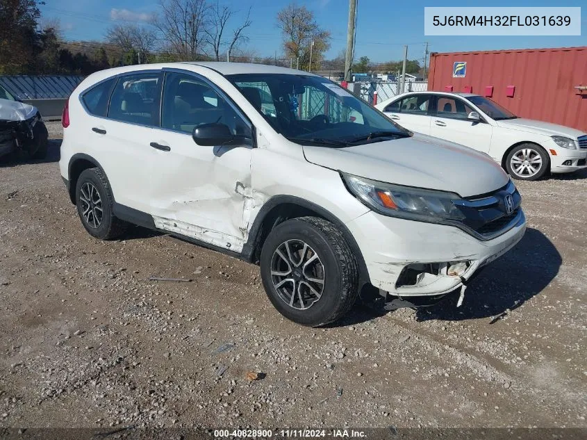 2015 Honda Cr-V Lx VIN: 5J6RM4H32FL031639 Lot: 40828900