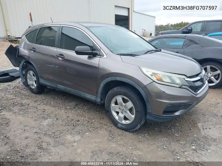 2015 Honda Cr-V Lx VIN: 3CZRM3H38FG707597 Lot: 40833319