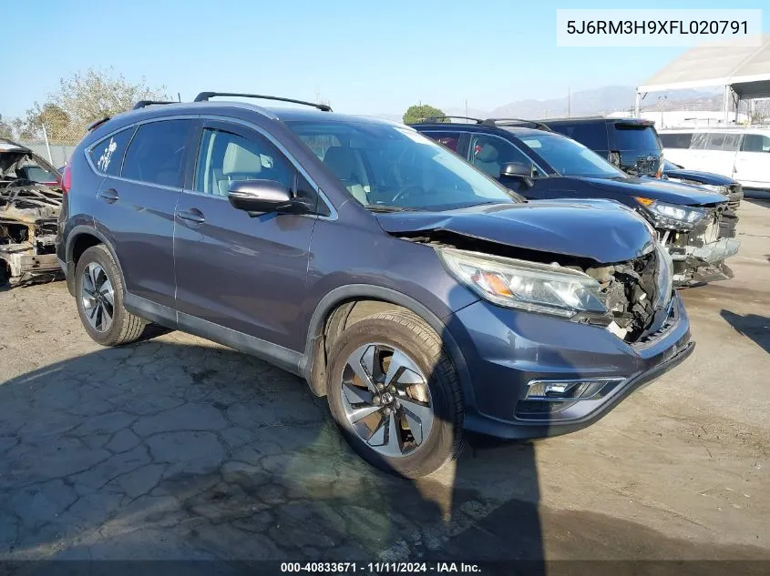 2015 Honda Cr-V Touring VIN: 5J6RM3H9XFL020791 Lot: 40833671