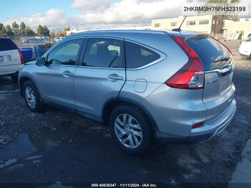 2015 Honda Cr-V Ex-L VIN: 2HKRM3H75FH523198 Lot: 40836347