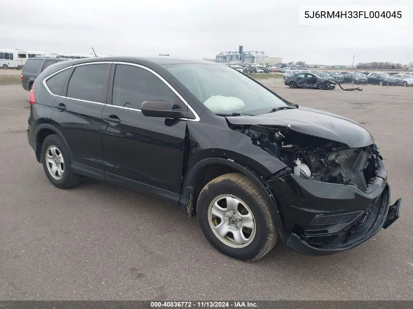 2015 Honda Cr-V Lx VIN: 5J6RM4H33FL004045 Lot: 40836772