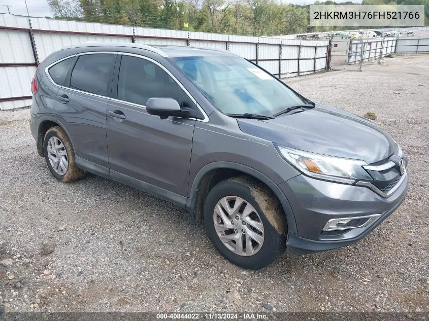 2015 Honda Cr-V Ex-L VIN: 2HKRM3H76FH521766 Lot: 40844022