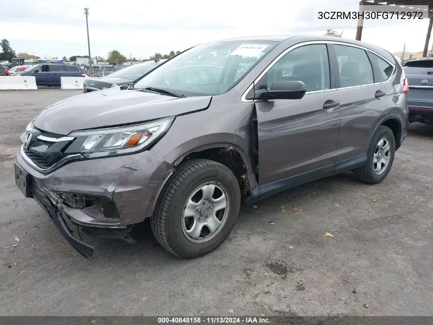 2015 Honda Cr-V Lx VIN: 3CZRM3H30FG712972 Lot: 40848158