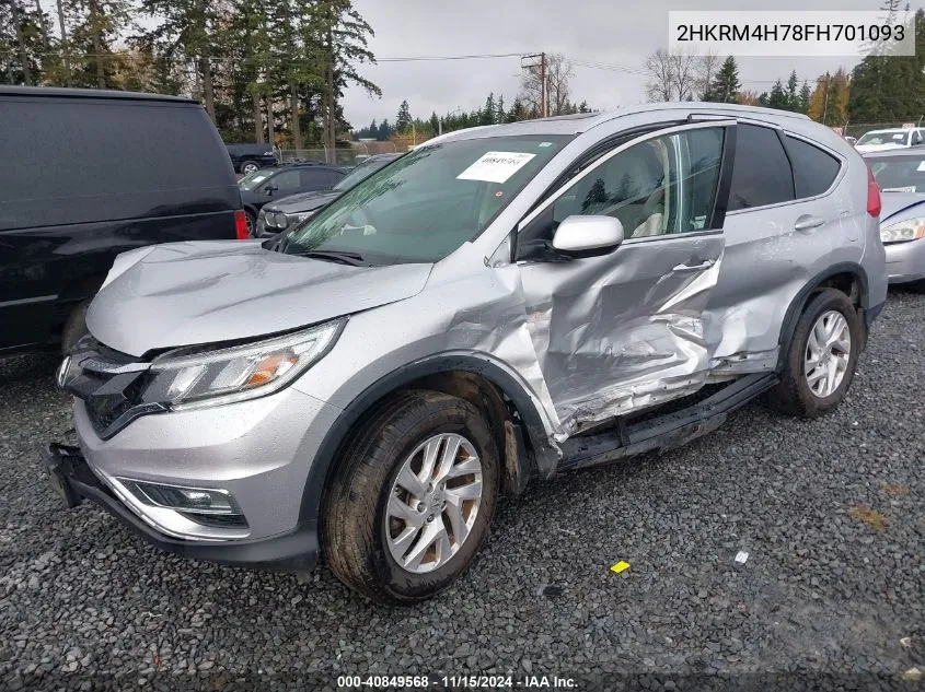 2015 Honda Cr-V Ex-L VIN: 2HKRM4H78FH701093 Lot: 40849568