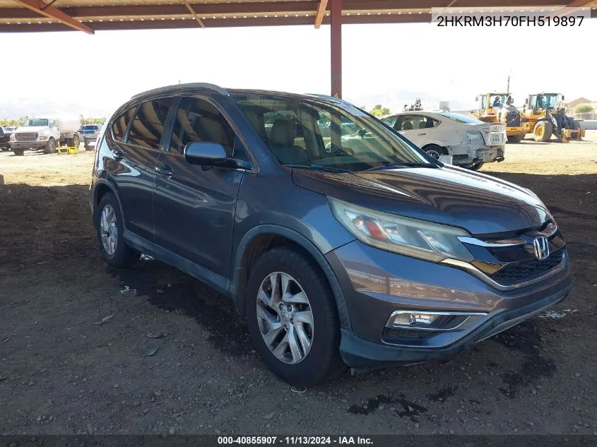 2015 Honda Cr-V Ex-L VIN: 2HKRM3H70FH519897 Lot: 40855907