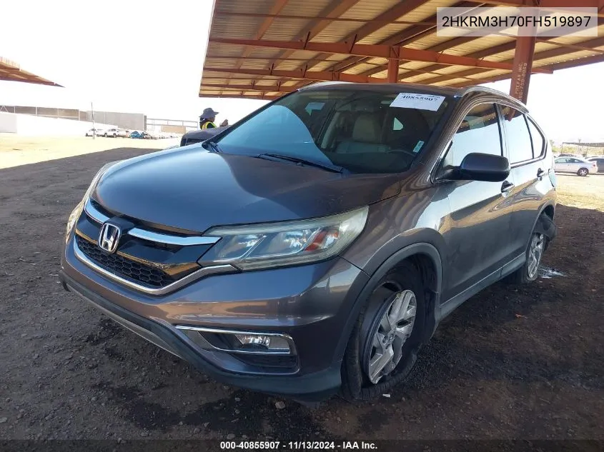 2015 Honda Cr-V Ex-L VIN: 2HKRM3H70FH519897 Lot: 40855907