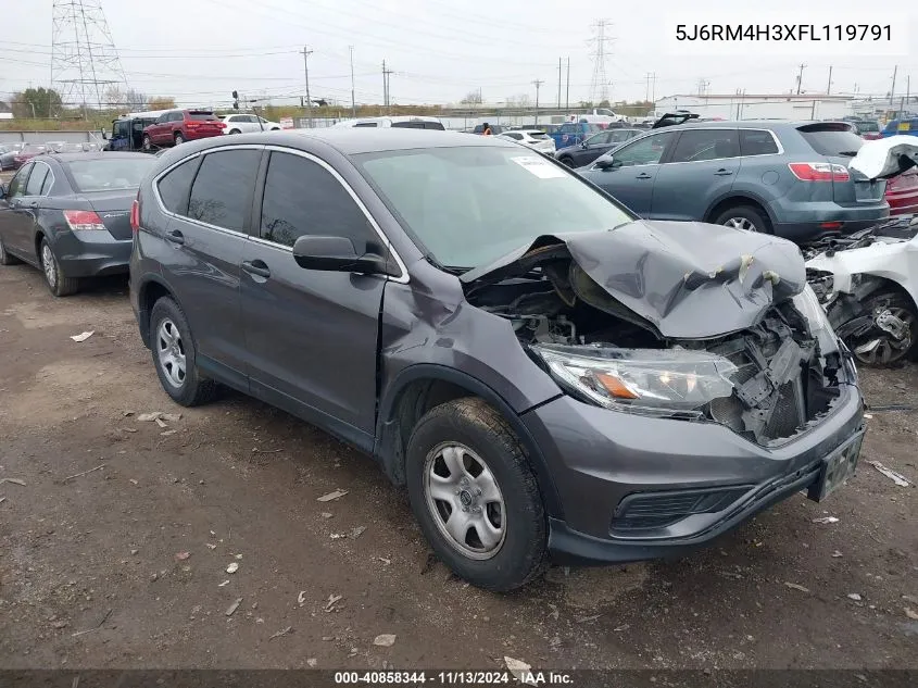 2015 Honda Cr-V Lx VIN: 5J6RM4H3XFL119791 Lot: 40858344