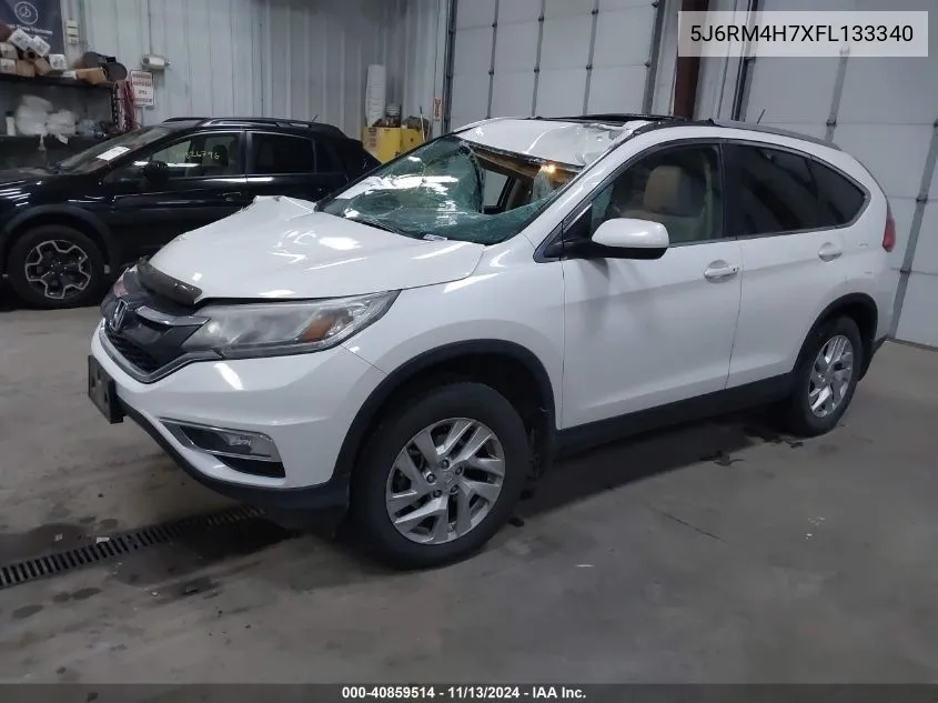 2015 Honda Cr-V Ex-L VIN: 5J6RM4H7XFL133340 Lot: 40859514