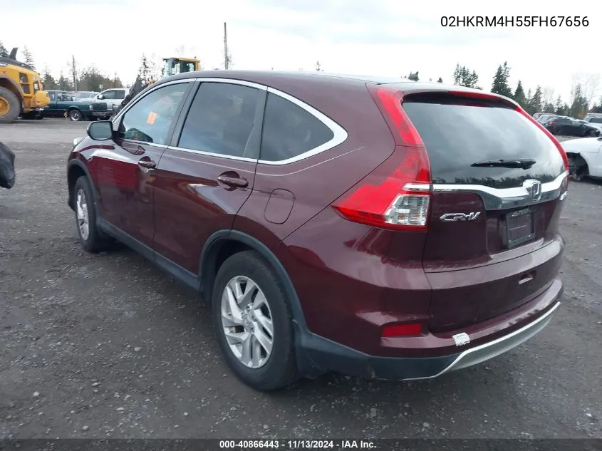 2015 Honda Cr-V Ex VIN: 02HKRM4H55FH67656 Lot: 40866443