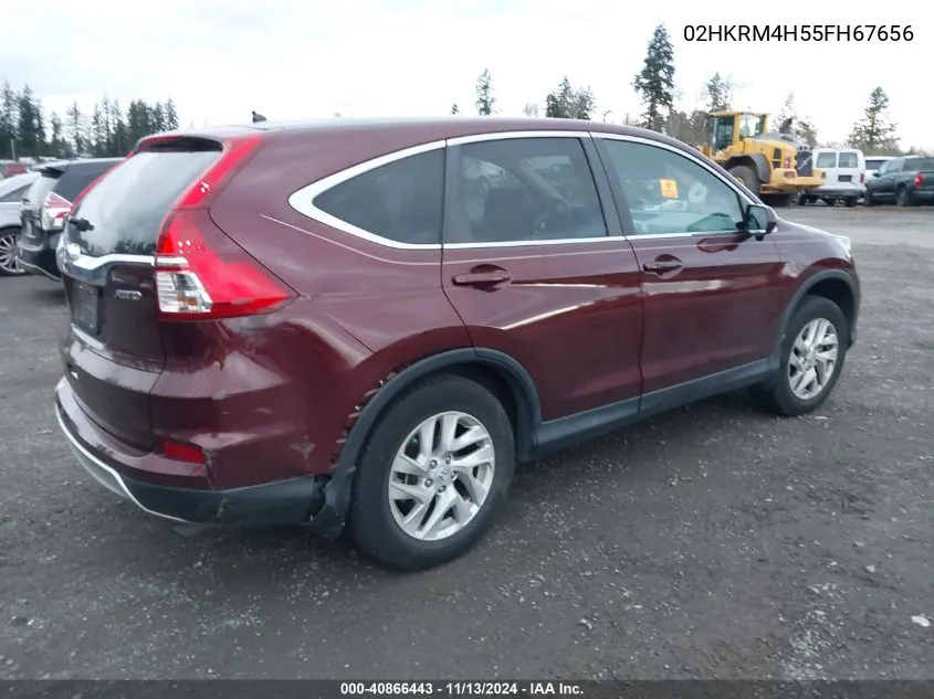 2015 Honda Cr-V Ex VIN: 02HKRM4H55FH67656 Lot: 40866443