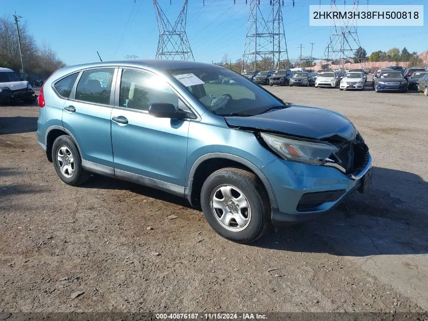 2015 Honda Cr-V Lx VIN: 2HKRM3H38FH500818 Lot: 40876187