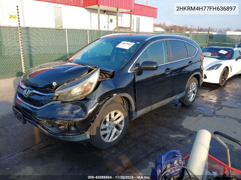 2015 Honda Cr-V Ex-L VIN: 2HKRM4H77FH636897 Lot: 40899864