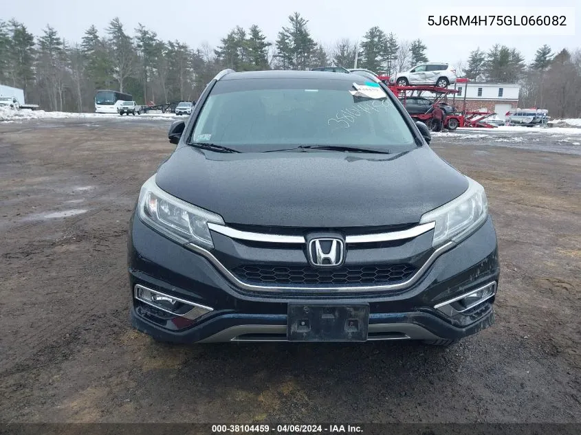 2016 Honda Cr-V Ex-L VIN: 5J6RM4H75GL066082 Lot: 38104459