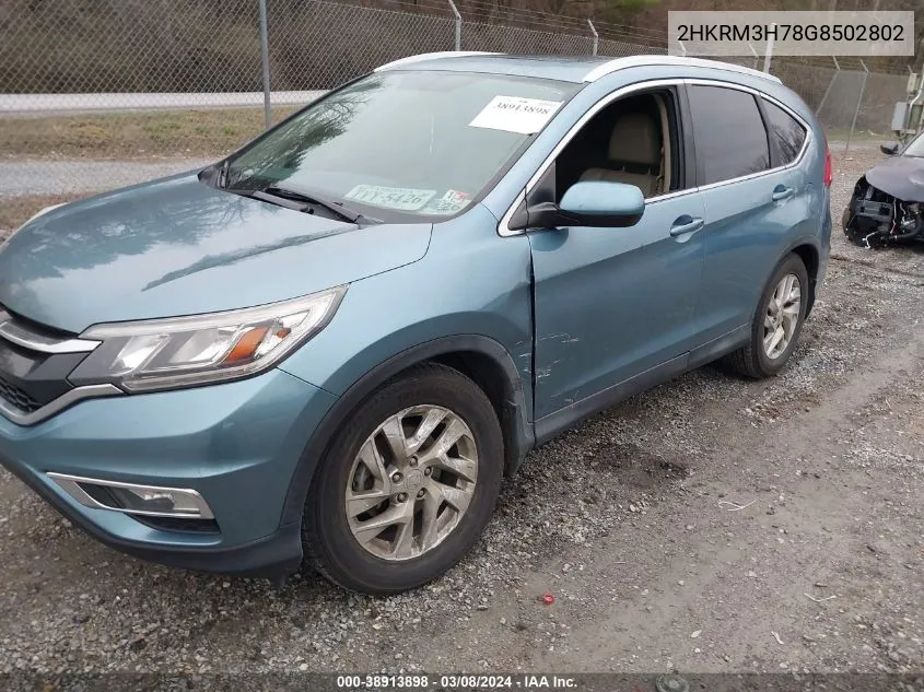 2HKRM3H78G8502802 2016 Honda Cr-V Ex-L