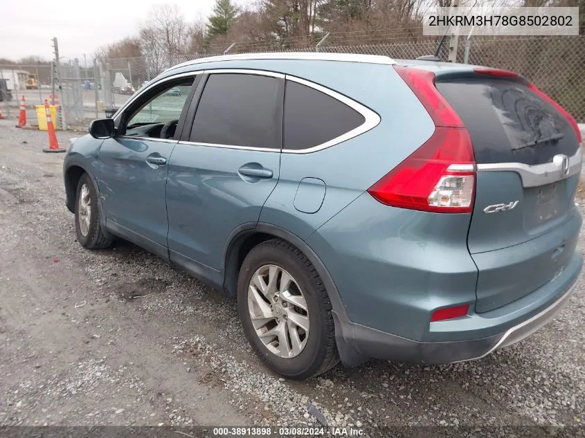 2HKRM3H78G8502802 2016 Honda Cr-V Ex-L