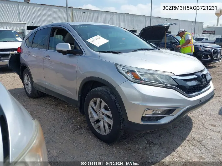 2016 Honda Cr-V Ex VIN: 3CZRM3H5XGG721231 Lot: 39318181