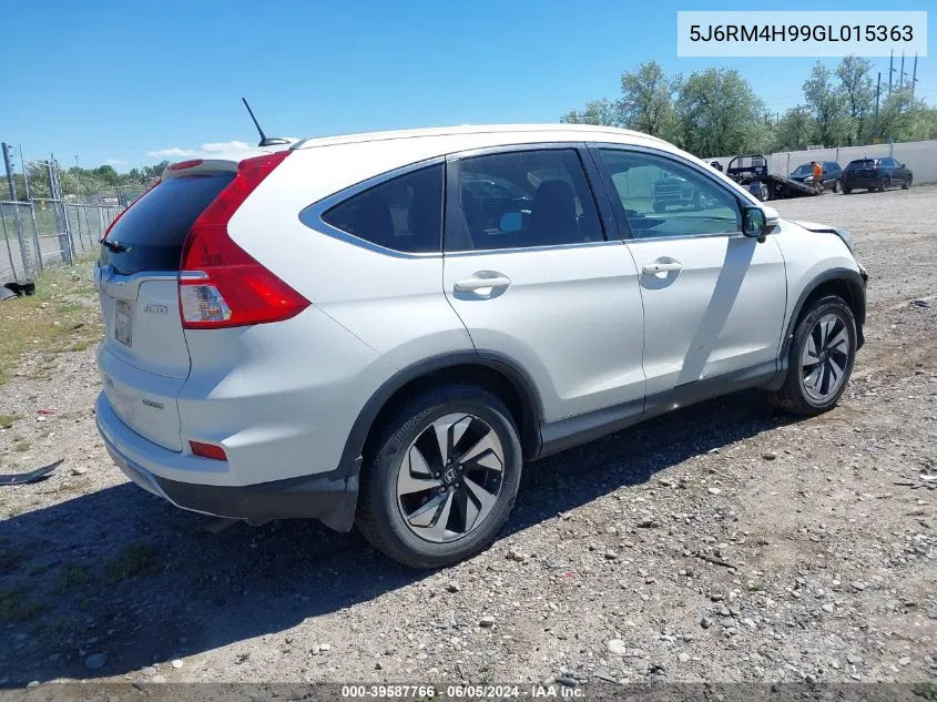 2016 Honda Cr-V Touring VIN: 5J6RM4H99GL015363 Lot: 39587766