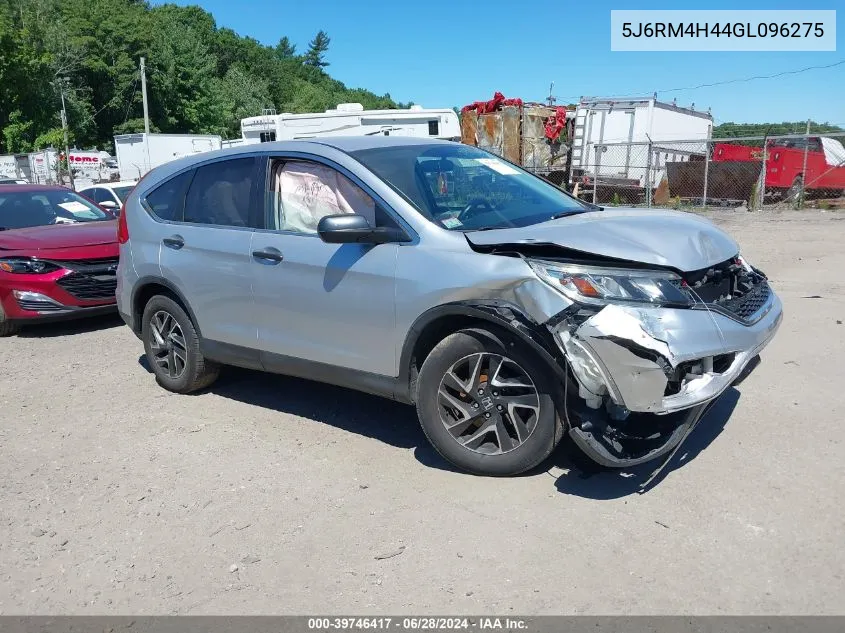 2016 Honda Cr-V Se VIN: 5J6RM4H44GL096275 Lot: 39746417