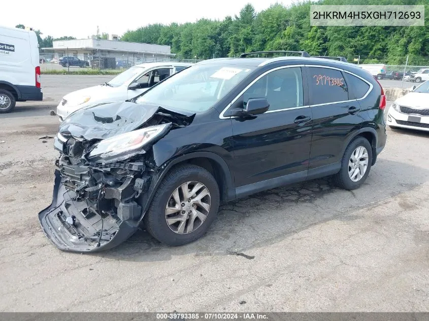 2016 Honda Cr-V Ex VIN: 2HKRM4H5XGH712693 Lot: 39793385