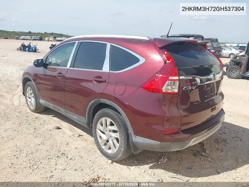 2HKRM3H72GH537304 2016 Honda Cr-V Ex-L