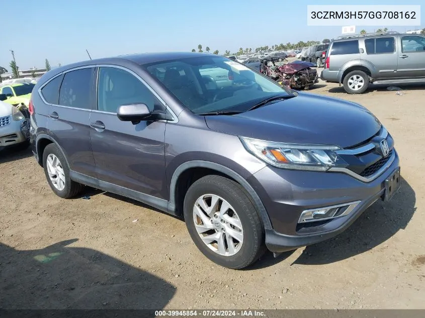 2016 Honda Cr-V Ex VIN: 3CZRM3H57GG708162 Lot: 39945854