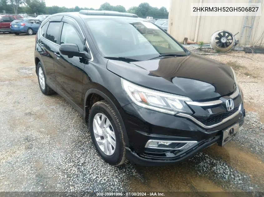 2016 Honda Cr-V Ex VIN: 2HKRM3H52GH506827 Lot: 39991096