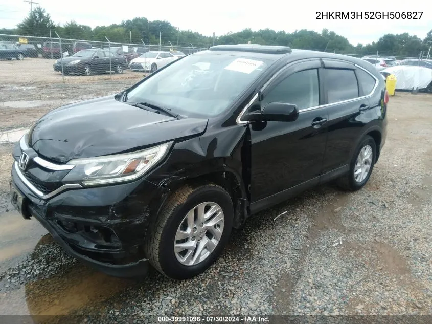 2016 Honda Cr-V Ex VIN: 2HKRM3H52GH506827 Lot: 39991096