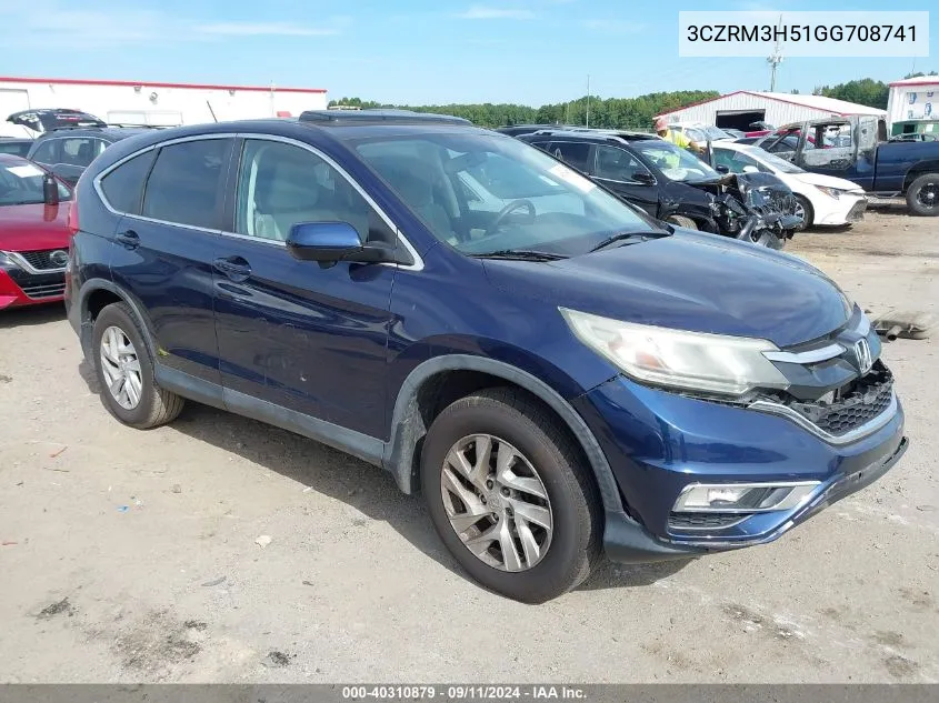 2016 Honda Cr-V Ex VIN: 3CZRM3H51GG708741 Lot: 40787346