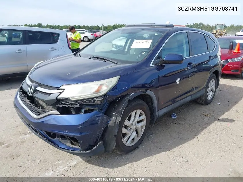 2016 Honda Cr-V Ex VIN: 3CZRM3H51GG708741 Lot: 40787346