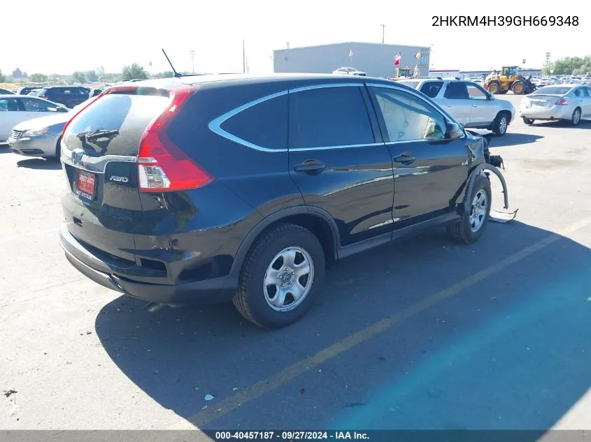 2HKRM4H39GH669348 2016 Honda Cr-V Lx