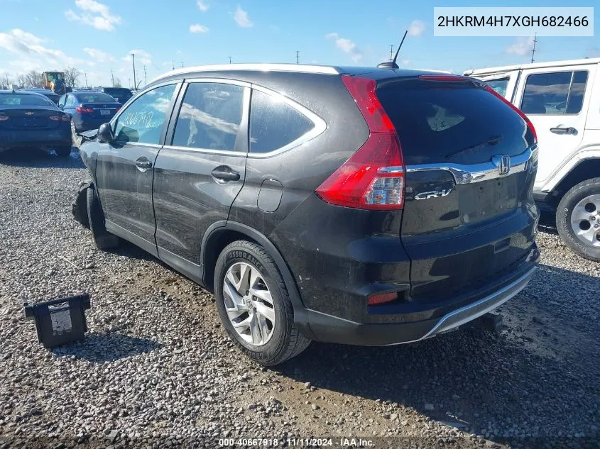 2016 Honda Cr-V Exl VIN: 2HKRM4H7XGH682466 Lot: 40667918