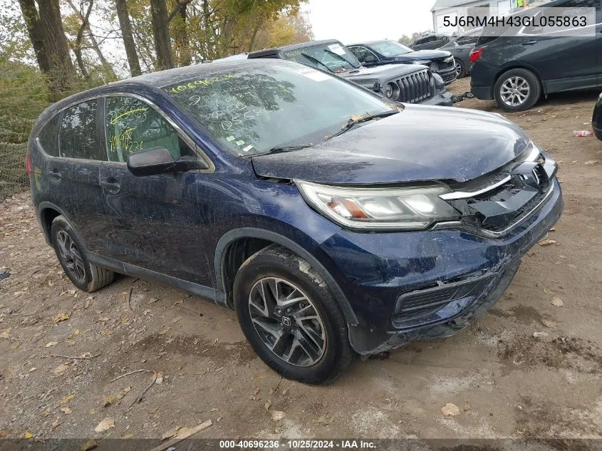 5J6RM4H43GL055863 2016 Honda Cr-V Se