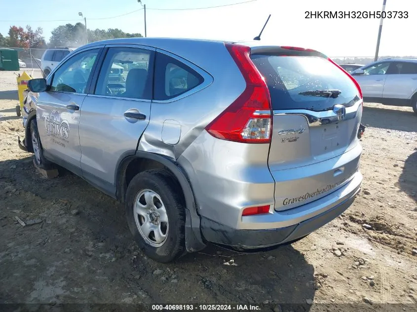 2HKRM3H32GH503733 2016 Honda Cr-V Lx