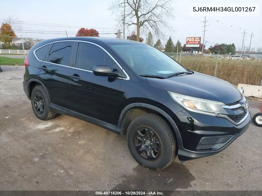 2016 Honda Cr-V Lx VIN: 5J6RM4H34GL001267 Lot: 40718206