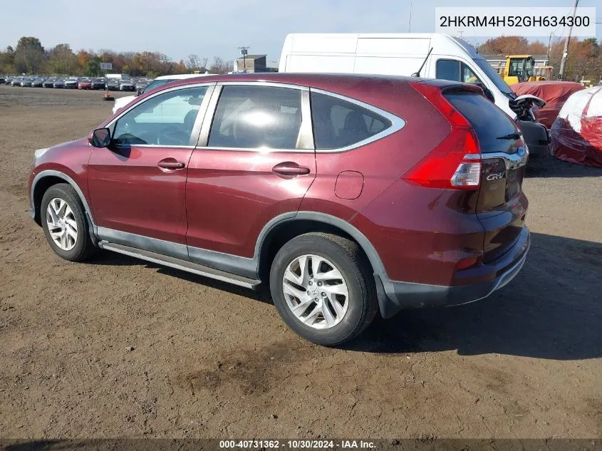 2HKRM4H52GH634300 2016 Honda Cr-V Ex