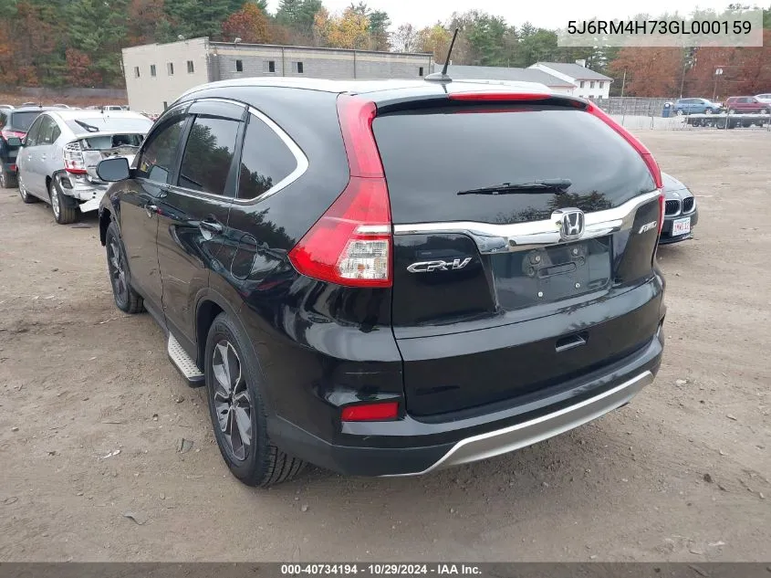 2016 Honda Cr-V Ex-L VIN: 5J6RM4H73GL000159 Lot: 40734194