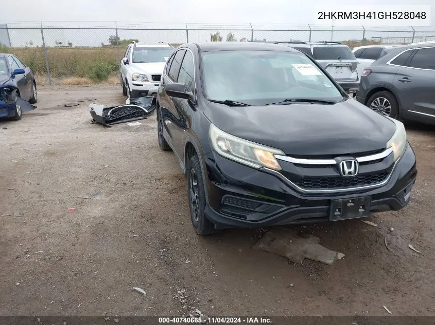 2016 Honda Cr-V Se VIN: 2HKRM3H41GH528048 Lot: 40740665