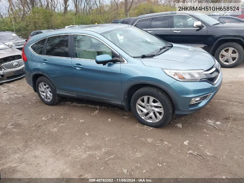 2016 Honda Cr-V Ex VIN: 2HKRM4H51GH658524 Lot: 40763352