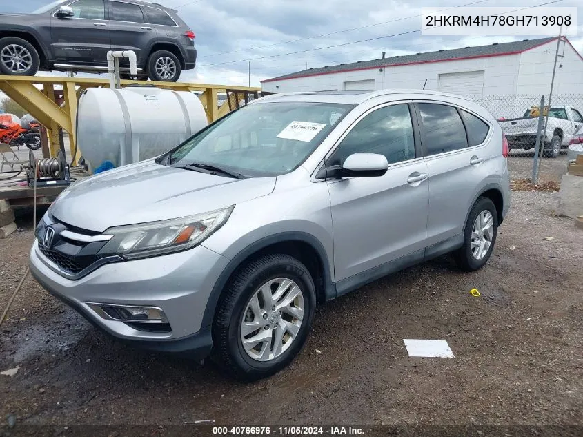 2016 Honda Cr-V Ex-L VIN: 2HKRM4H78GH713908 Lot: 40766976