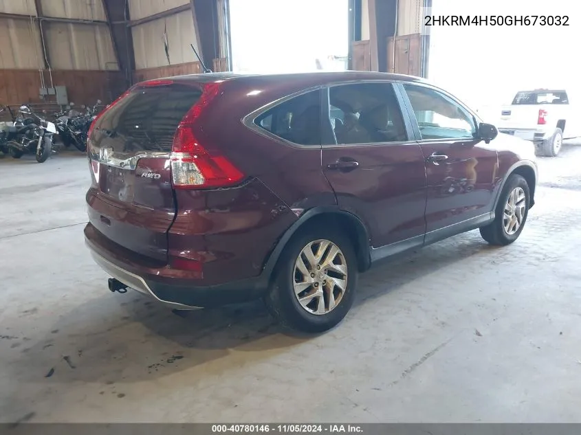 2HKRM4H50GH673032 2016 Honda Cr-V Ex