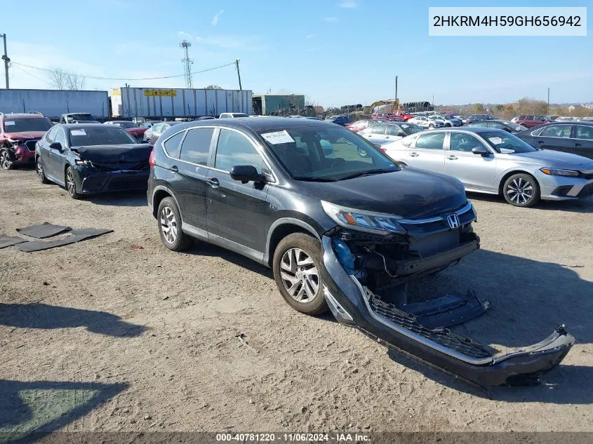 2016 Honda Cr-V Ex VIN: 2HKRM4H59GH656942 Lot: 40781220