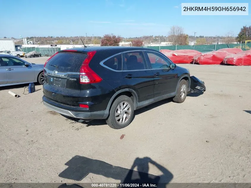 2016 Honda Cr-V Ex VIN: 2HKRM4H59GH656942 Lot: 40781220