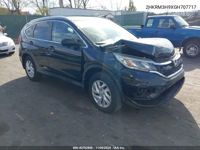 2016 Honda Cr-V Touring VIN: 2HKRM3H9XGH707717 Lot: 40792985