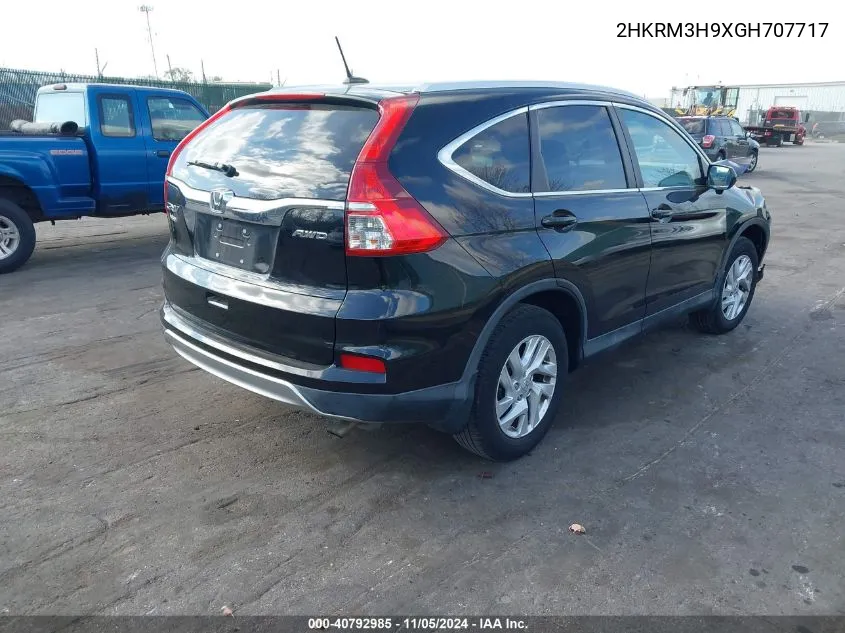 2016 Honda Cr-V Touring VIN: 2HKRM3H9XGH707717 Lot: 40792985